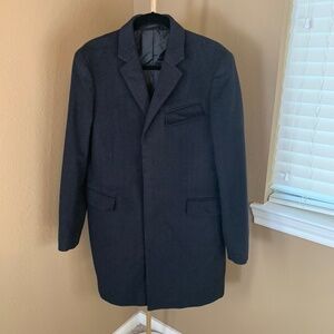 Banana Republic Wool & Cashmere Tailored Coat – Black – Size Medium